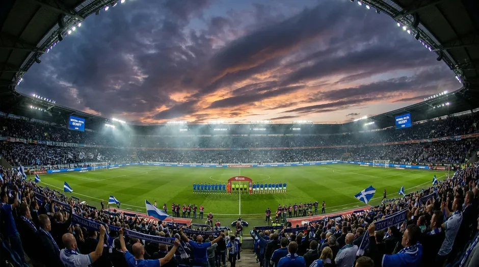 Slovenská futbalová reprezentácia na MS 2026 - hráči v národných dresoch pred zápasom skupiny D